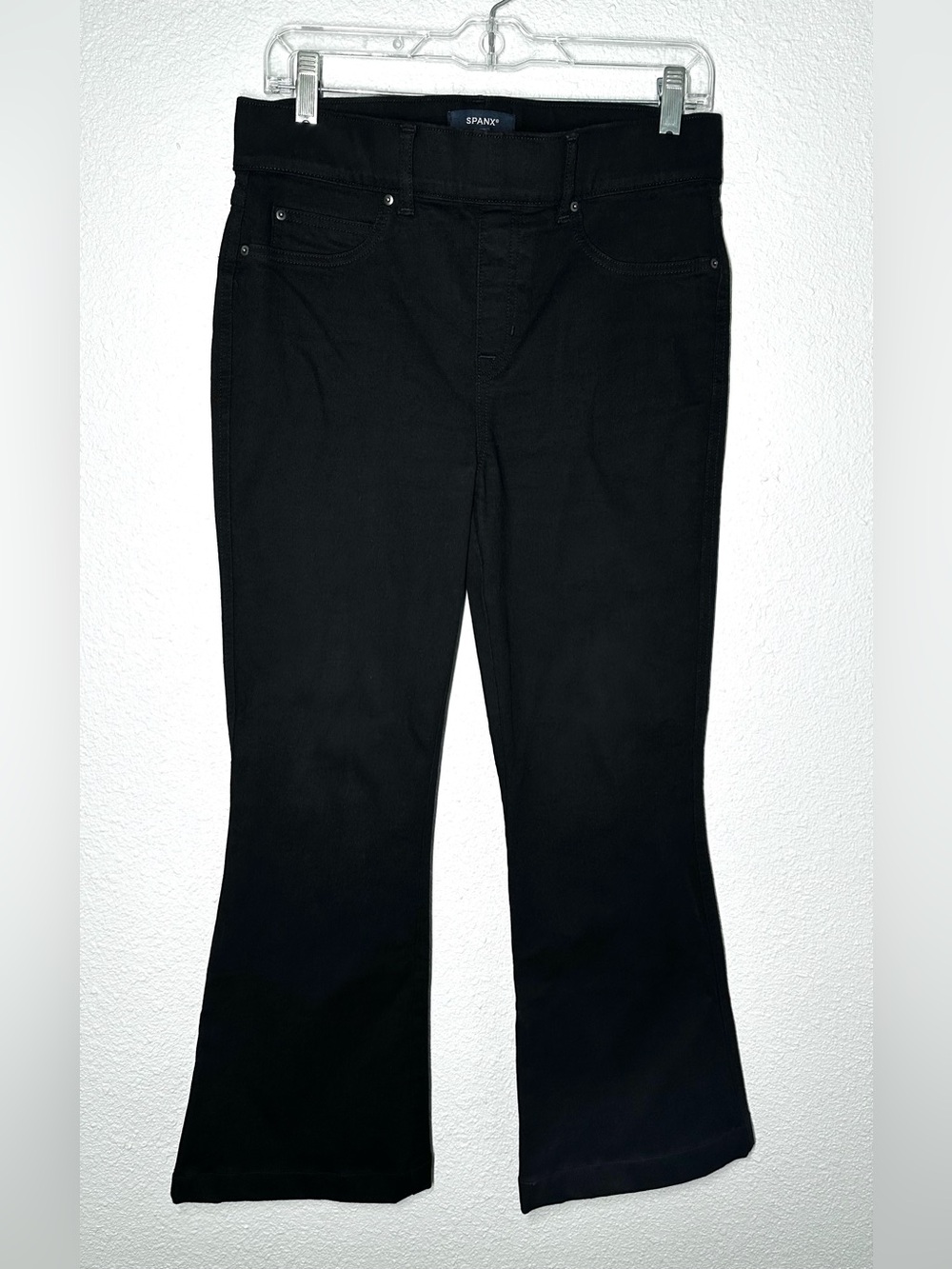 Spanx Black Flare Jeans Women’s Pull On Size Medium